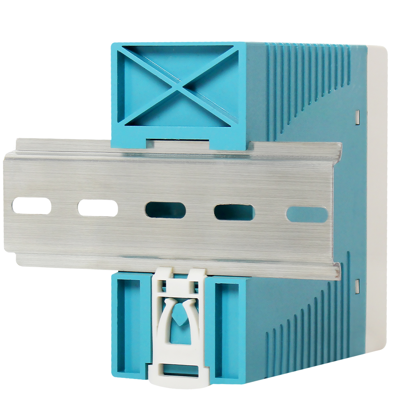 MDR-100W 100W compact DIN rail power supply Front view of MDR-100W industrial power unit Technical Detail Images Wiring terminals of MDR-100W DIN rail PSU Compact design MDR-100W power supply Application Scenario Images MDR-100W installed in industrial control panel Automation system with compact power supply setup