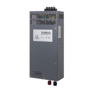 S-1500W 1500W industrial switching power supply unit Front view of S-1500W 1500W AC to DC power supply Technical Details: Wiring terminals of S-1500W industrial power supply 1500W Cooling system and protection circuits 1500W SMPS Application Scenarios: S-1500W power supply in industrial automation control panel Server rack installation with 1500W switching power supply