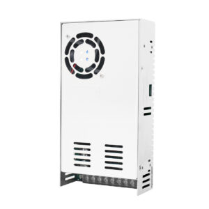 S-350W 350W industrial switching power supply front view Triple output voltage selection 12V 24V 48V power supply Wiring terminals and connectors of S-350W power supply Cooling system and ventilation design 350W SMPS