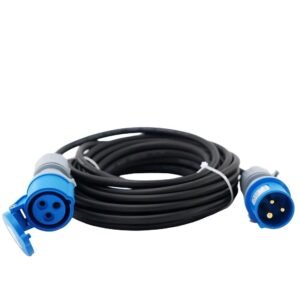 16A-380V-industrial-extension-lead-CEE-plug-IEC-socket H07RN-F-rubber-cable-10m-length-extension-lead-coiled heavy-duty-industrial-power-cord-25m-length-for-site-use PA66-CEE-connector-close-up-industrial-extension-lead CE-SEMKO-certified-extension-lead-with-5-core-cable industrial-extension-lead-packaging-export-carton-view