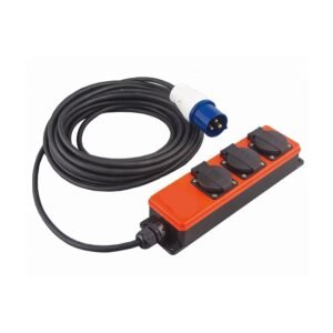 3-gang-Schuko-extension-lead-with-USB-A-C-ports-front IP44-waterproof-extension-lead-10m-cable-coiled Schuko-power-strip-with-dual-USB-outdoor-safe close-up-USB-A-and-USB-C-ports-on-extension-lead heavy-duty-extension-lead-ABS-housing-side-view CE-RoHS-certified-power-extension-for-home-use