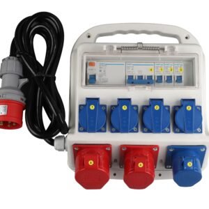 380V-industrial-extension-socket-box-6-outlets-ABS CEE-32A-power-distribution-box-white-front-view multi-outlet-electrical-extension-box-blue-color compact-ABS-power-box-with-CEE-sockets-side red-industrial-extension-box-with-standard-grounding CE-CCC-certified-power-outlet-box-for-workshop