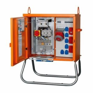 IP66-IP67-outdoor-electrical-control-box-steel-enclosure customizable-power-distribution-box-3-phase-sockets PC-material-electrical-control-cabinet-IP67-rated cold-rolled-steel-control-box-with-mounting-flanges outdoor-industrial-enclosure-open-door-internal-view OEM-ODM-electrical-box-for-power-management