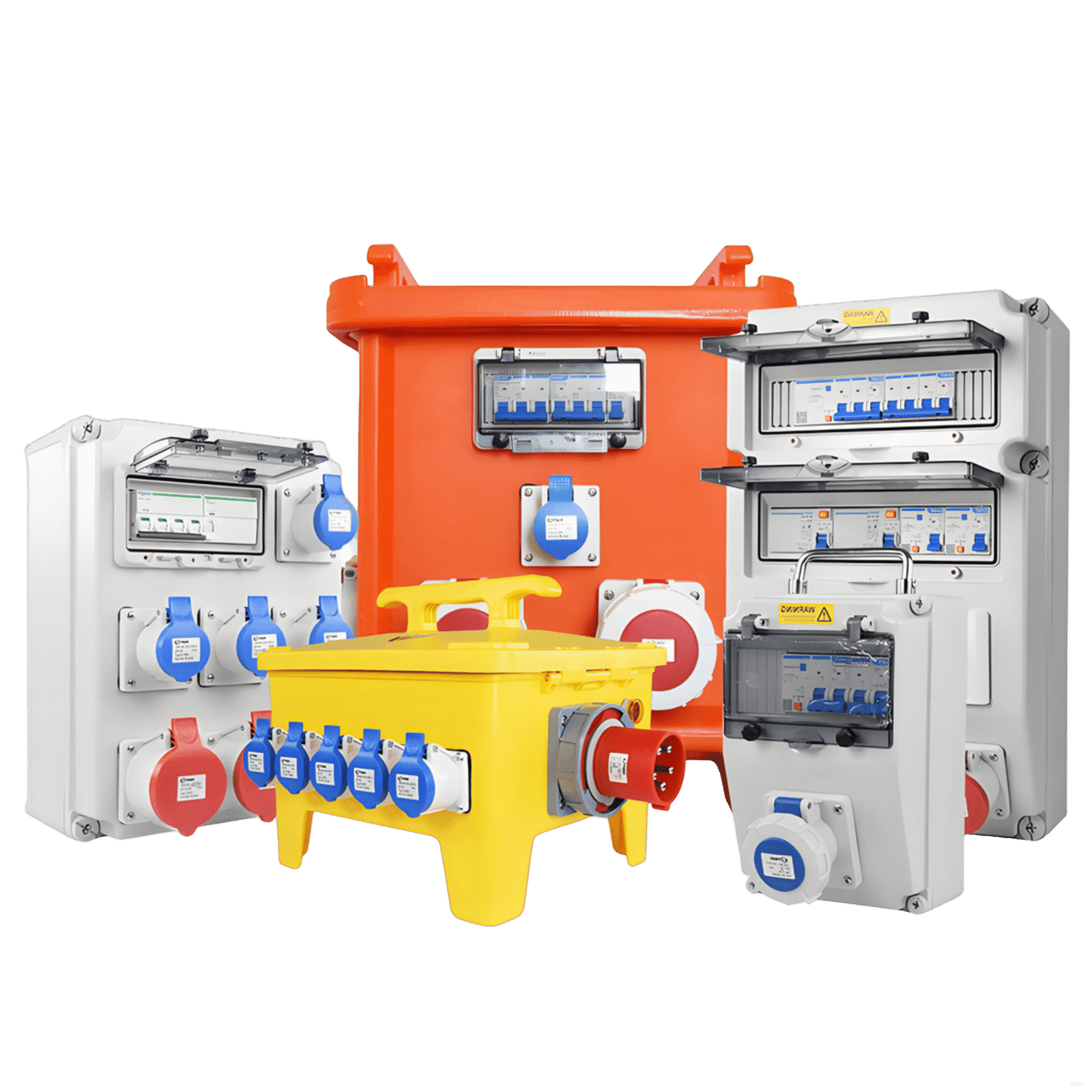 IP67 Waterproof Industrial Plug and Socket, 16A-125A, 3P/4P Male Female Connector, Heavy Duty Electrical Distribution Box