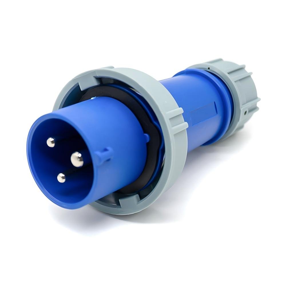 16A/3Pin Industrial Plug & Panel Socket Set 220-250V Single Phase - Image 2